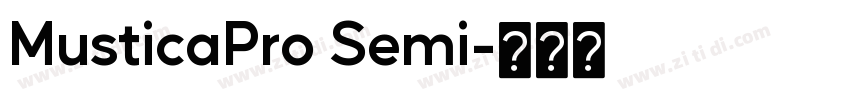 MusticaPro Semi字体转换
